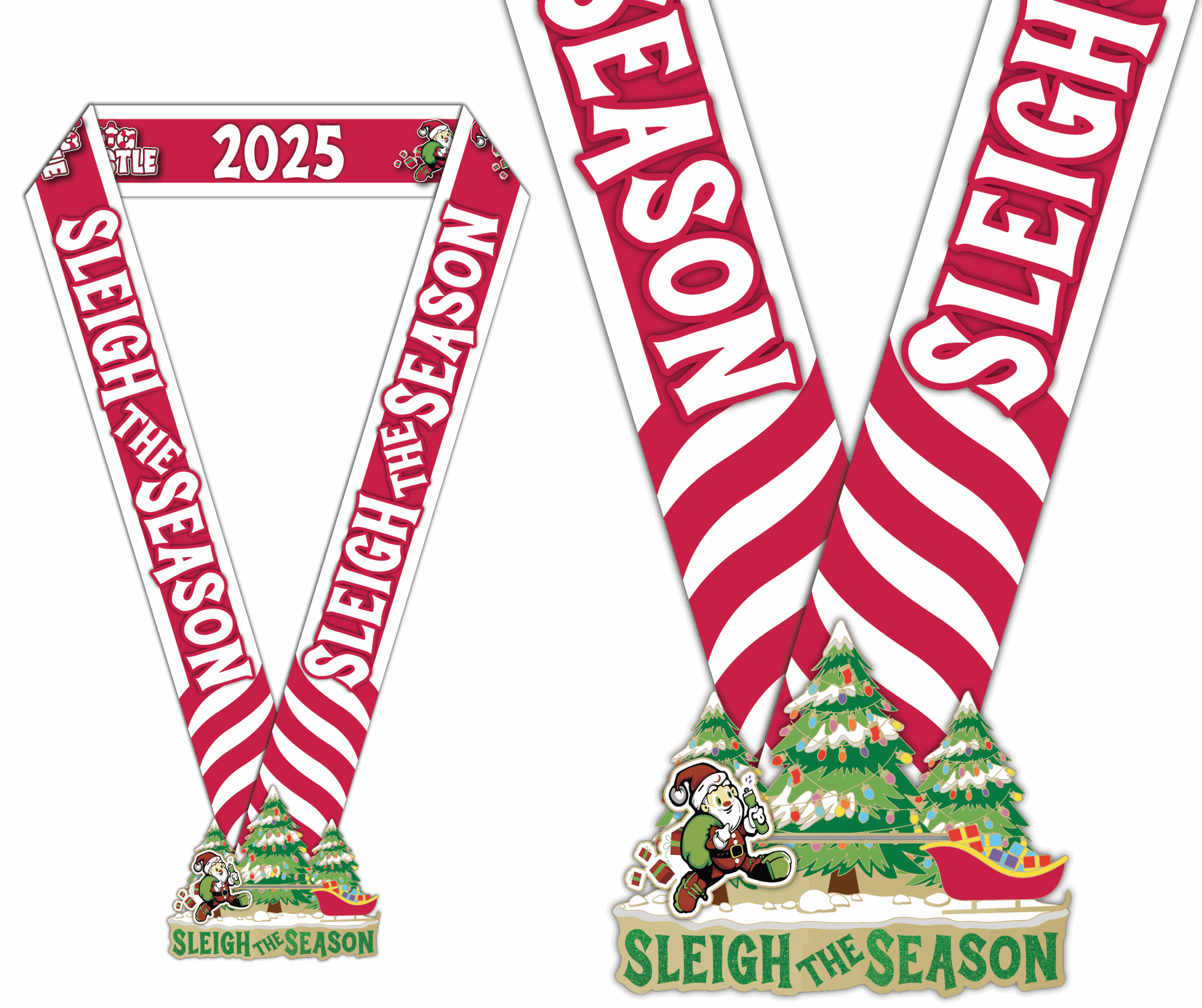 Santa hustle medal mrkt